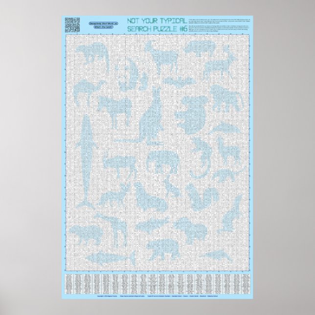 Poster PUZZLE #6 : Groupes animaux - Standard (Devant)