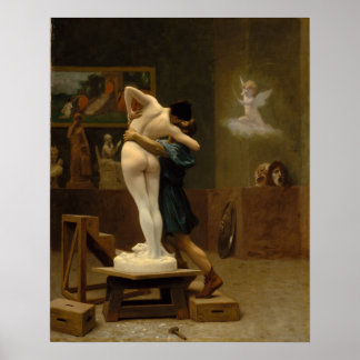 Poster Pygmalion et Galatea par Jean-Leon Gerome
