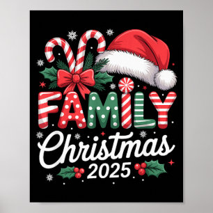 Poster Pyjamas de Noël assortis pour la famille 2025