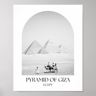 Poster Pyramide de Gizeh Egypt Arch Photo Imprimer