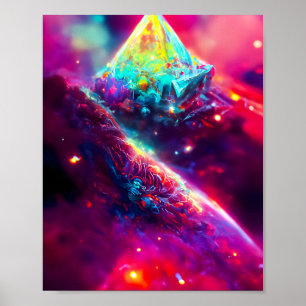 Poster Pyramide des anciens Aliens spatiaux