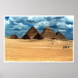 Poster Pyramiden von Gizeh
