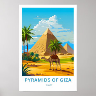 Poster Pyramides de Gizeh Egypt Imprimer