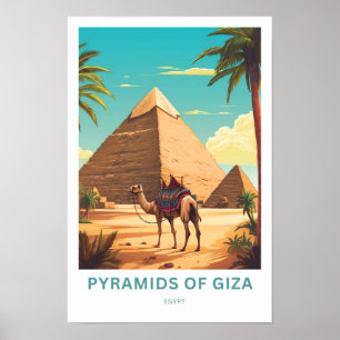 Poster Pyramides de Gizeh Egypt Imprimer