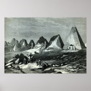 Poster Pyramides de Méroé, sur le Nil