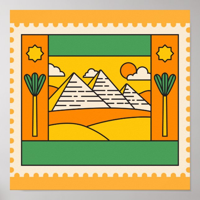 Poster Pyramides d'Égypte (Devant)