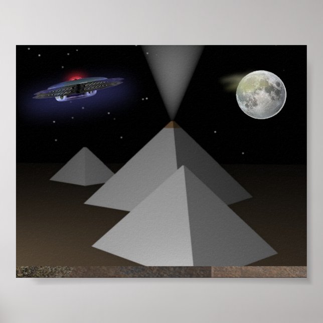 Poster Pyramides égyptiennes (Devant)