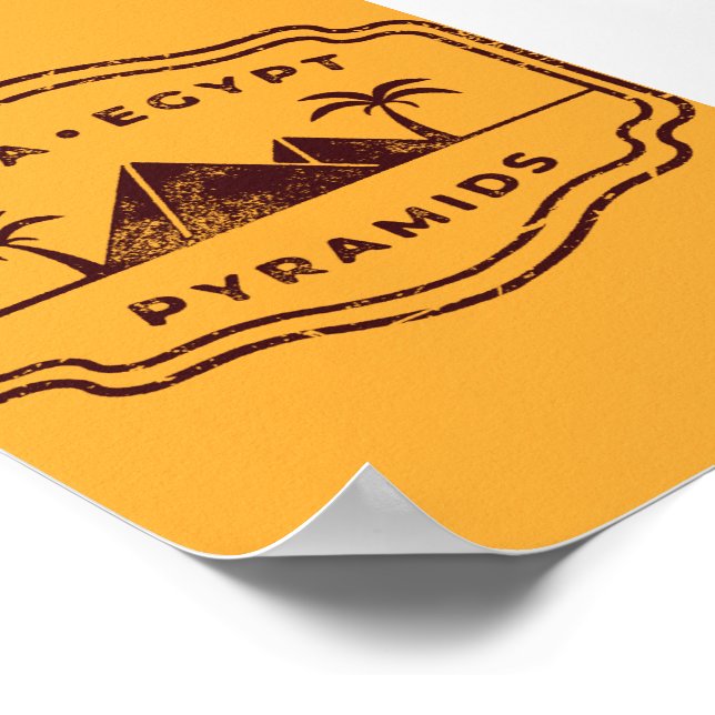 Poster Pyramides Gizeh Egypte (Coin)