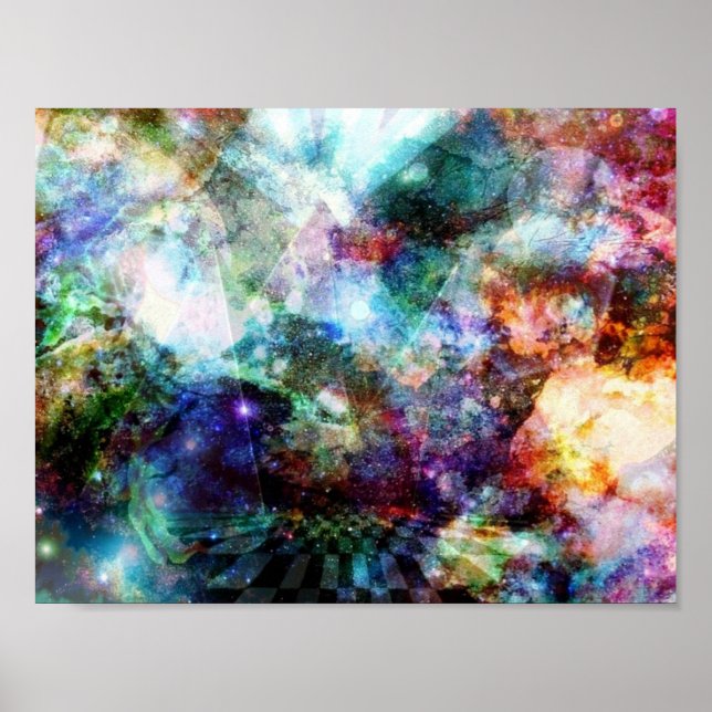 Poster Pyramides spatiales (Devant)