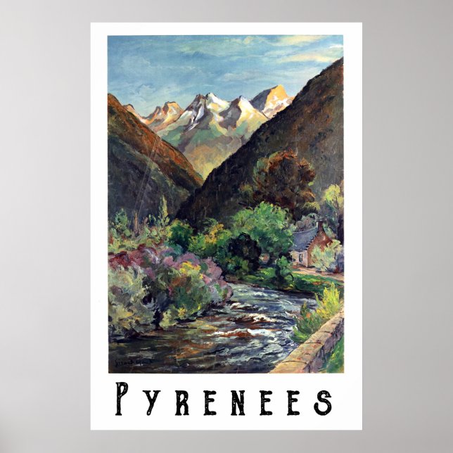 Poster Pyrénées, France (Devant)