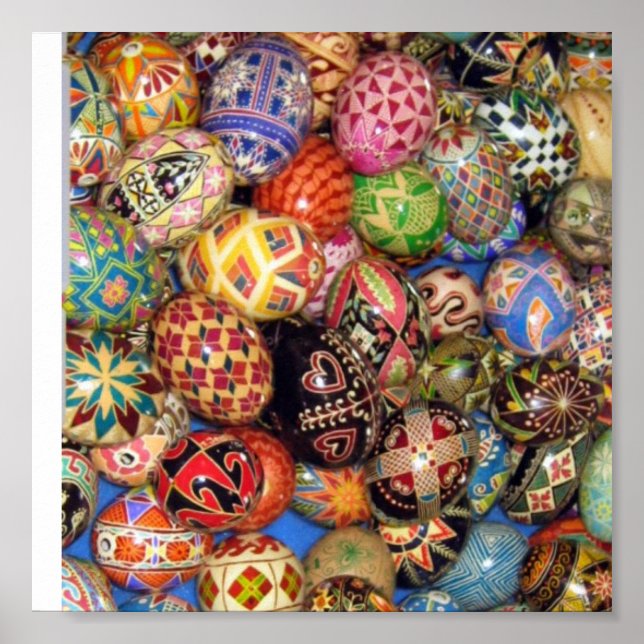 Poster Pysanky - Oeufs de Pâques ukrainiens (Devant)