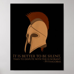 Poster Pythagore Cite La Philosophie Grecque - Mieux Vaut
