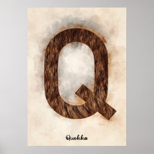 Poster Q est pour Quokka
