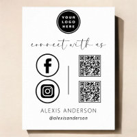 QR Connect With Us Business Logo Médias sociaux