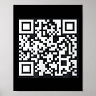 Poster Qr Trump Président Trump Dance Code Funny Uni