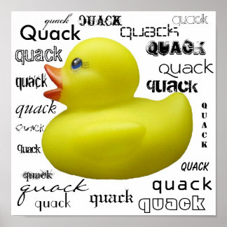 Poster Quack Quack Duckie