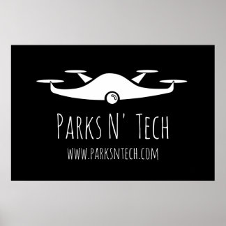 Poster Quadcopter technologique de Parcs N'