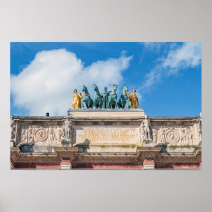 Poster Quadriga sur l'Arc de Triomphe du Carrousel - Pari