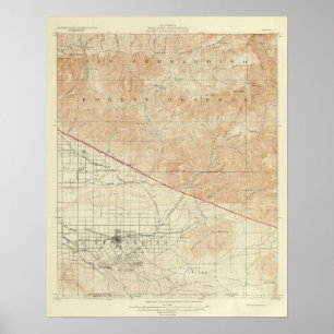 Poster Quadrilatère de Redlands montrant la crevasse de