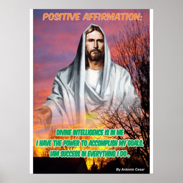 Poster Quadro Afirmação Positiva (Devant)
