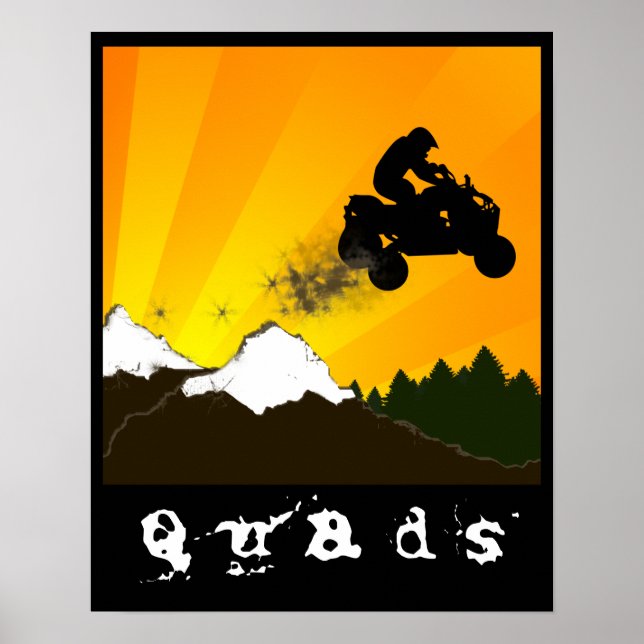 Poster quads tout terrain (Devant)