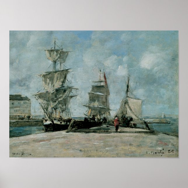 Poster Quai à Honfleur (Devant)