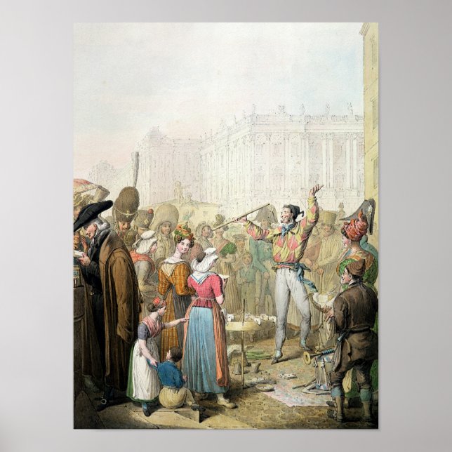Poster Quai d'Ecole, Paris, 1831 (Devant)