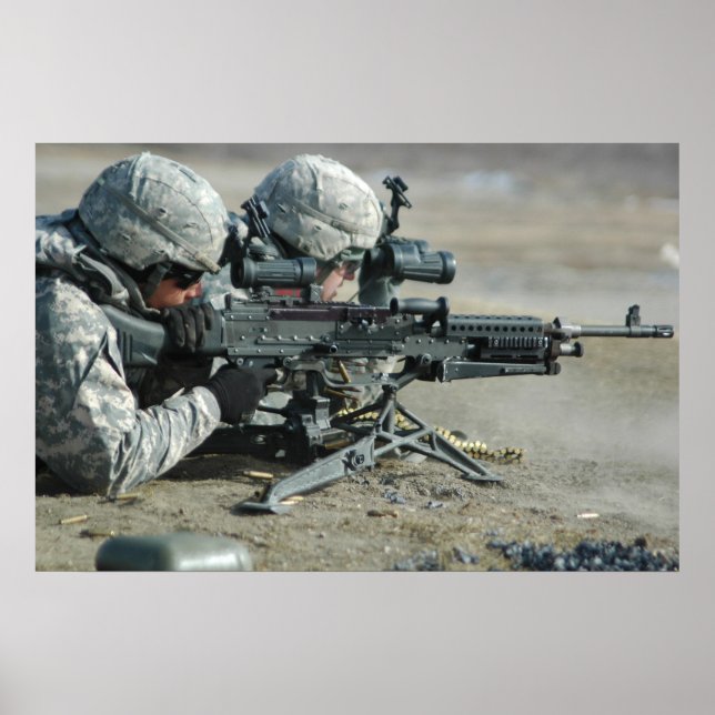 Poster Qualifications de machine Gunner (Devant)