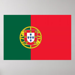 Poster Qualité du drapeau portugais