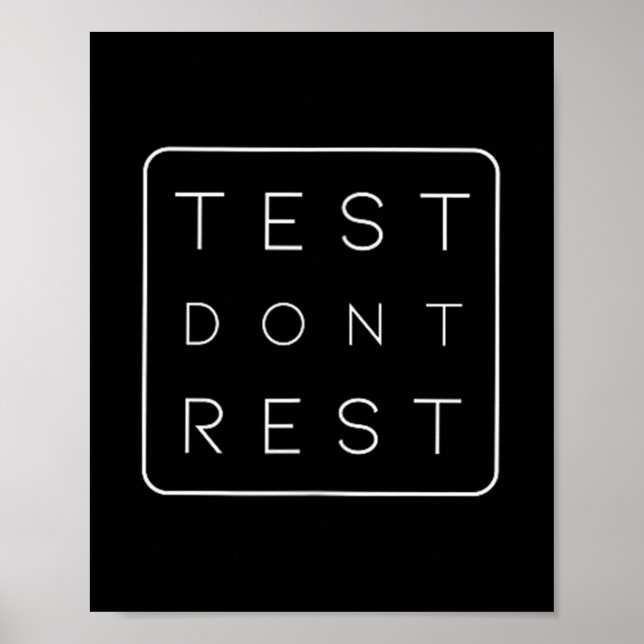 Poster Quality Urance Software Tester Qa Engineer Geeks F (Devant)