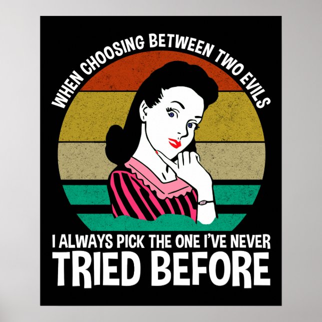 Poster Quand Choisir Entre Deux Maux (Devant)