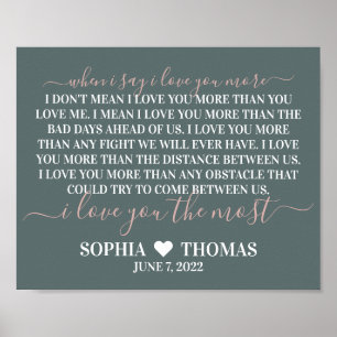 Poster Quand je dis je vous aime plus mariage anniversair