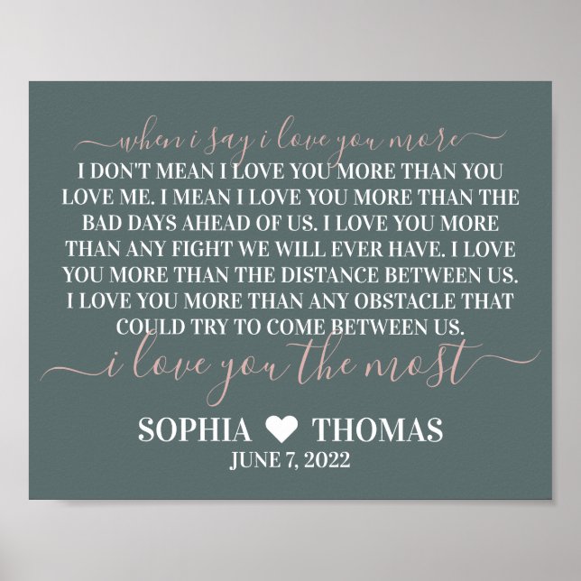 Poster Quand je dis je vous aime plus mariage anniversair (Devant)
