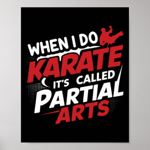 Poster Quand je fais du karaté, on l'appelle arts partiel