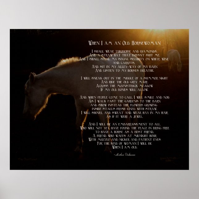 Poster Quand je suis une vieille femme de cheval (Devant)
