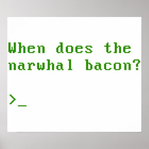 Poster Quand la question Reddit VGA de Narwhal Bacon