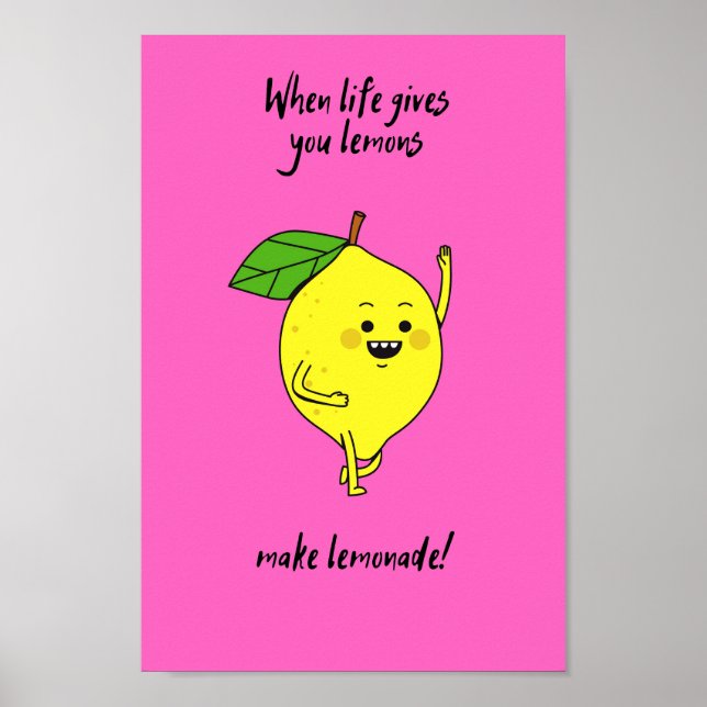 Poster Quand la vie vous donne citrons rose (Devant)