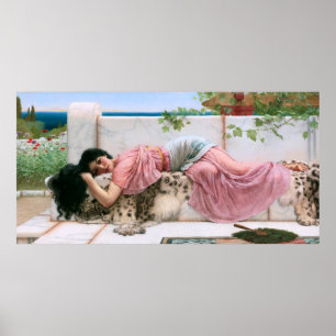 Poster Quand le coeur est jeune par John William Godward
