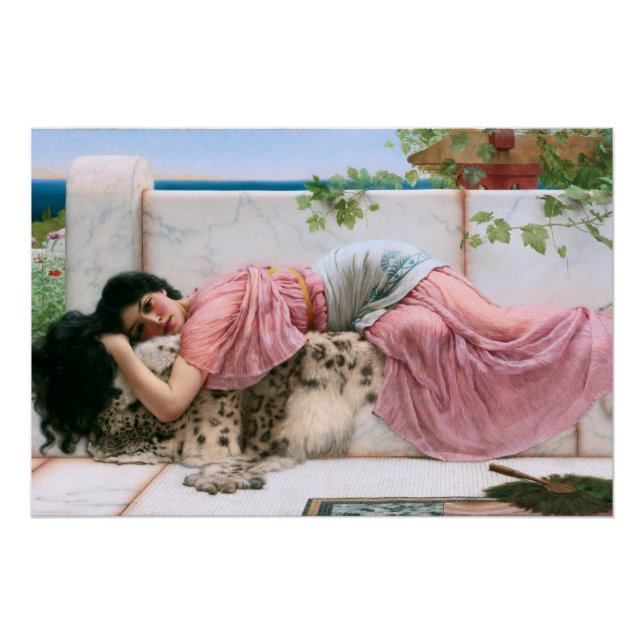Poster Quand le coeur est jeune par John William Godward (Devant)