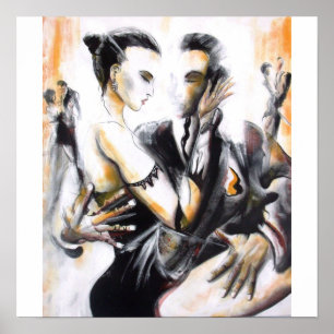 Poster Quand le tango rencontre la peinture