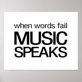 Poster Quand les mots ne parlent pas musique