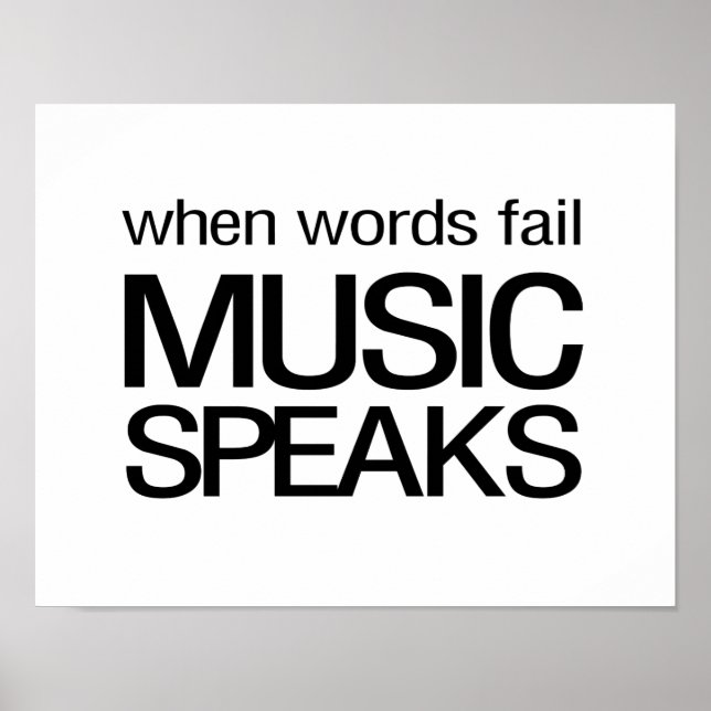 Poster Quand les mots ne parlent pas musique (Devant)