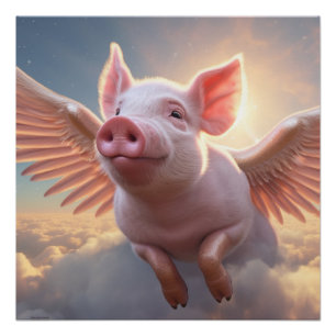 Poster Quand les porcs volent