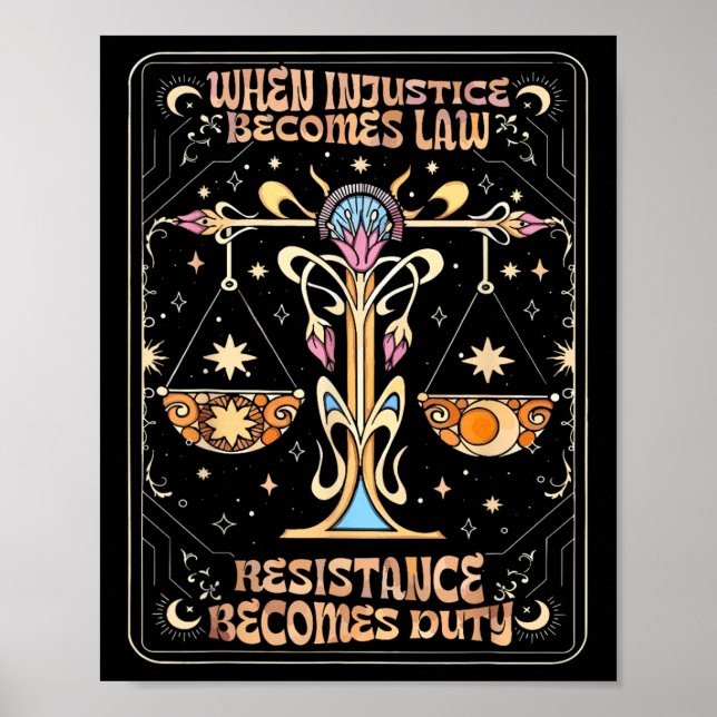 Poster Quand l'injustice devient loi, la résistance devie (Devant)