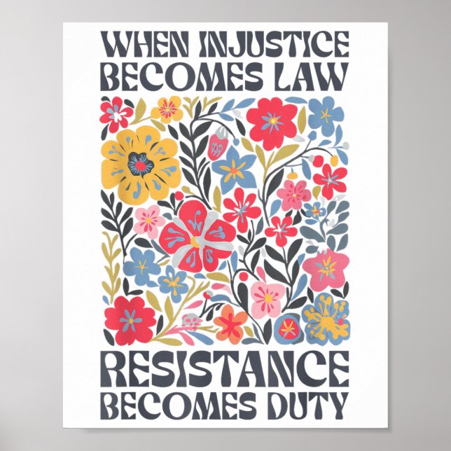 Poster Quand l'injustice devient loi, la résistance devie (Devant)