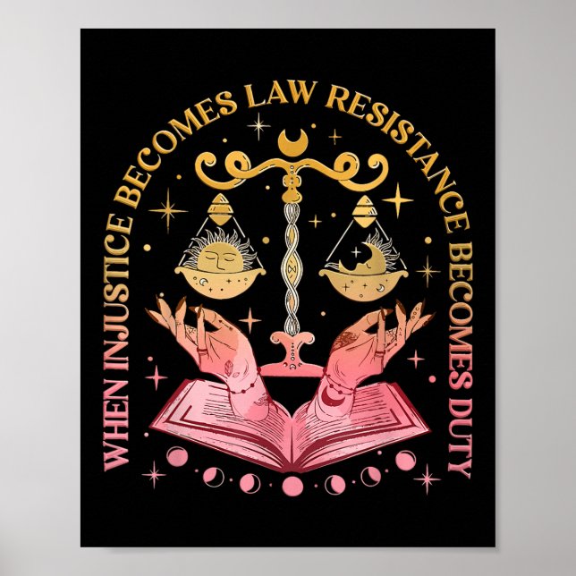 Poster Quand l'injustice devient loi, la résistance devie (Devant)