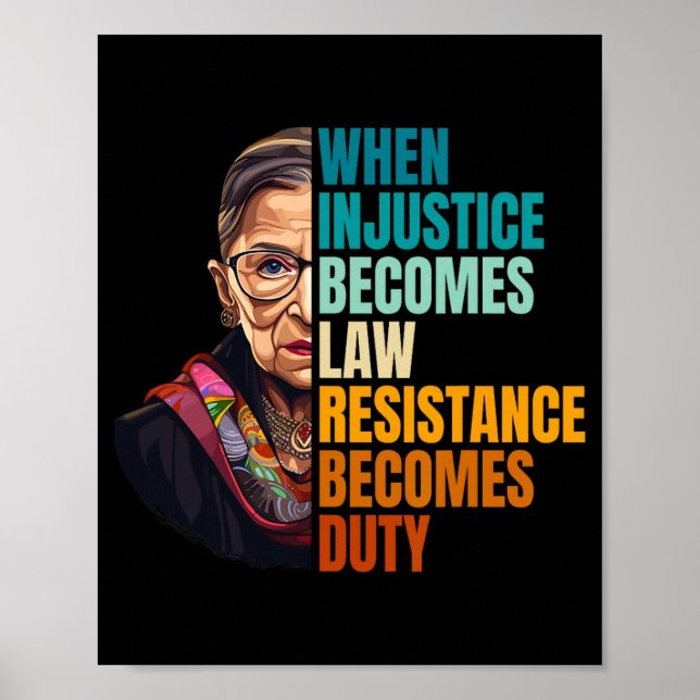 Poster Quand l'injustice devient loi, la résistance devie (Devant)