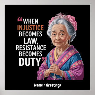 Poster Quand l'injustice devient loi, la résistance devie