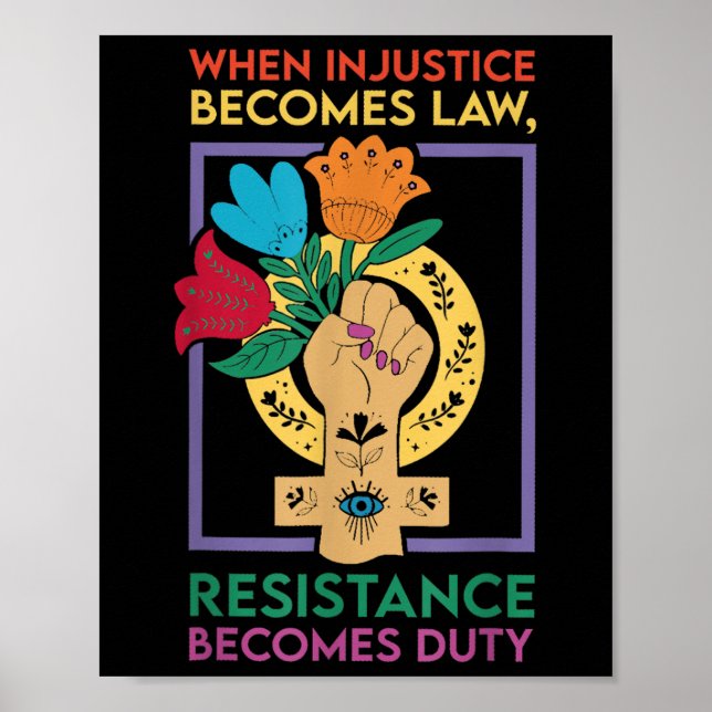 Poster Quand l'injustice devient loi, la résistance devie (Devant)