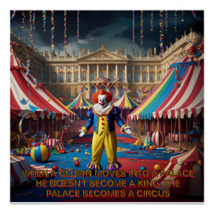 Poster Quand Un Clown Se Déplace Dans Un Palais...